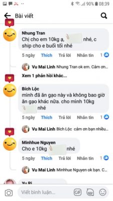 Chị Lộc Hà Đông khen gạo Séng Cù ngon