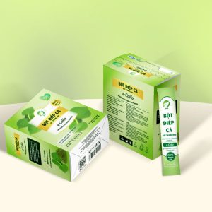 Bột Rau Diếp Cá Sấy Lạnh e-CoHo Hộp 30g Chia 15 Gói Tiện Lợi