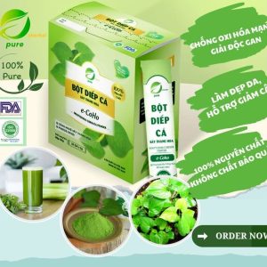 Bột Rau Diếp Cá Sấy Lạnh e-CoHo Hộp 30g Chia 15 Gói Tiện Lợi