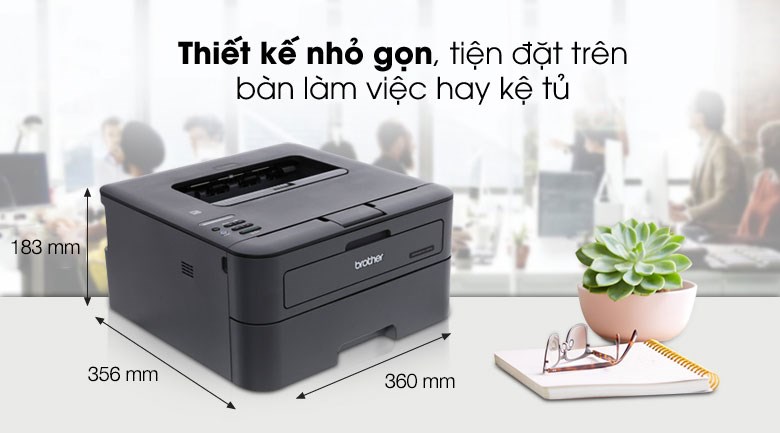 Máy in laser đen trắng Brother HL-L2366DW (A4/A5/ Đảo mặt/ USB/ LAN/ WIFI)