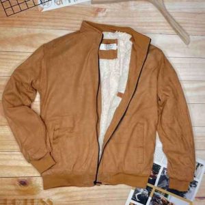 Áo Khoác Da Lộn Lót Lông Cừu Mềm Mịn