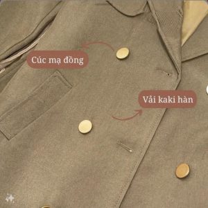 Áo Khoác Măng Tô Dáng Dài Kèm Dây Đai Chất Kaki