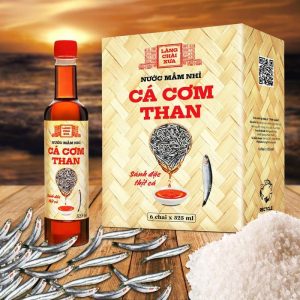 [Thùng 6 Chai] Nước Mắm Nhỉ Cá Cơm Than 525ml - Làng Chài Xưa