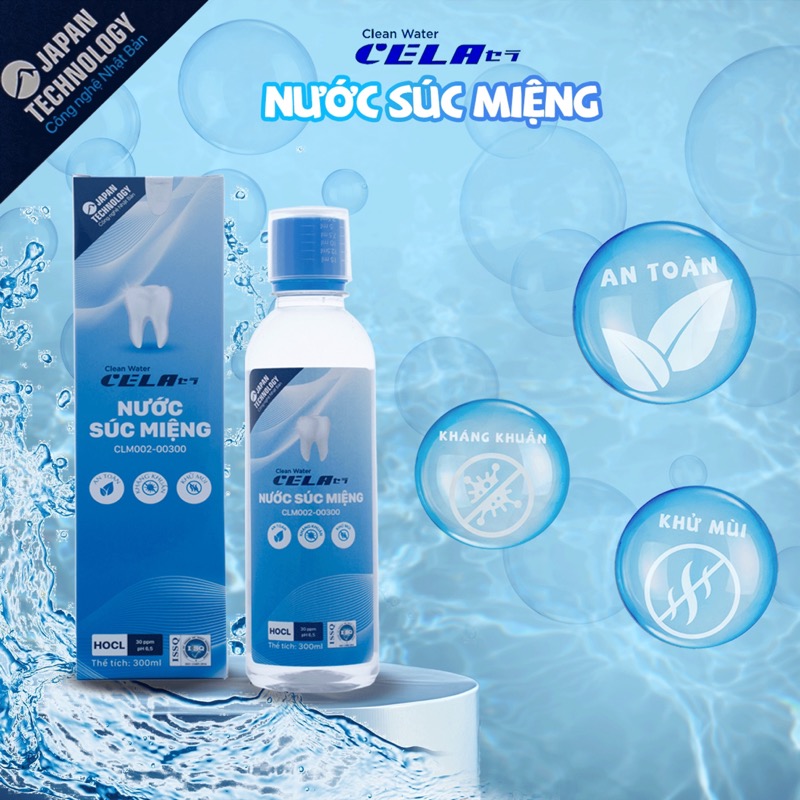 Nước Súc Miệng CELA - Clean Water CELA Công Nghệ Nhật Nước Súc Miệng CELA - Clean Water CELA Công Nghệ Nhật
