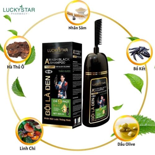 Dầu gội Lucky Star phủ bạc